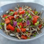 Ensaladang dilis with tomato and onion