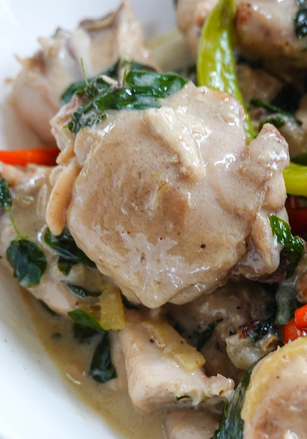 Rich and creamy chicken tigh stew