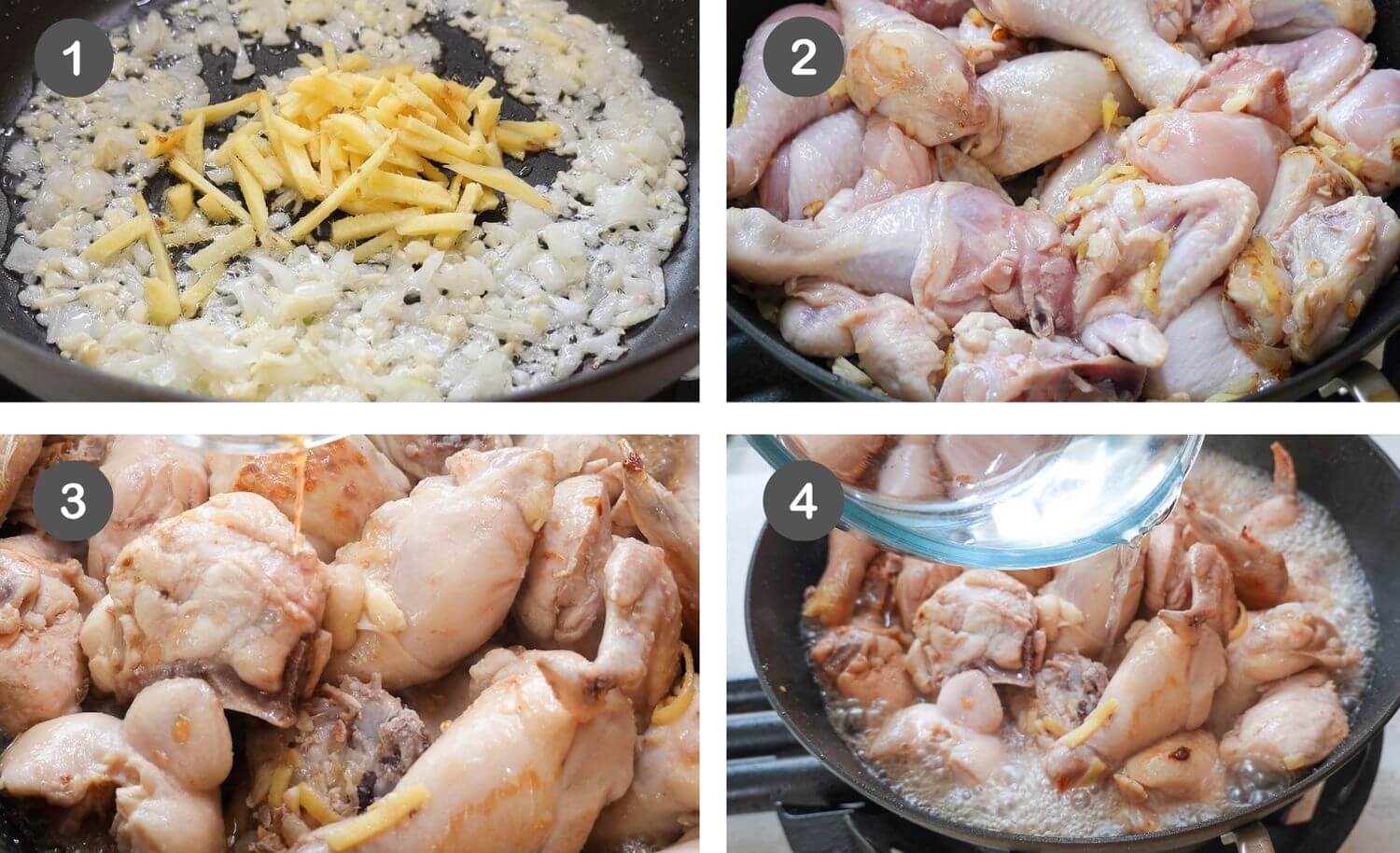 Saute the Aromatics and Chicken