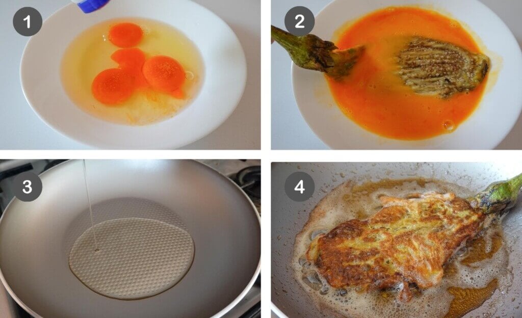 Tortang Talong Step 2