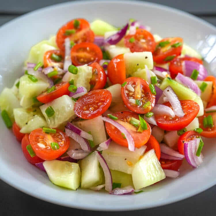 cucumber tomato and onion salad