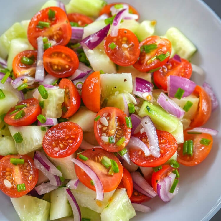 cucumber tomato and onion salad recipe