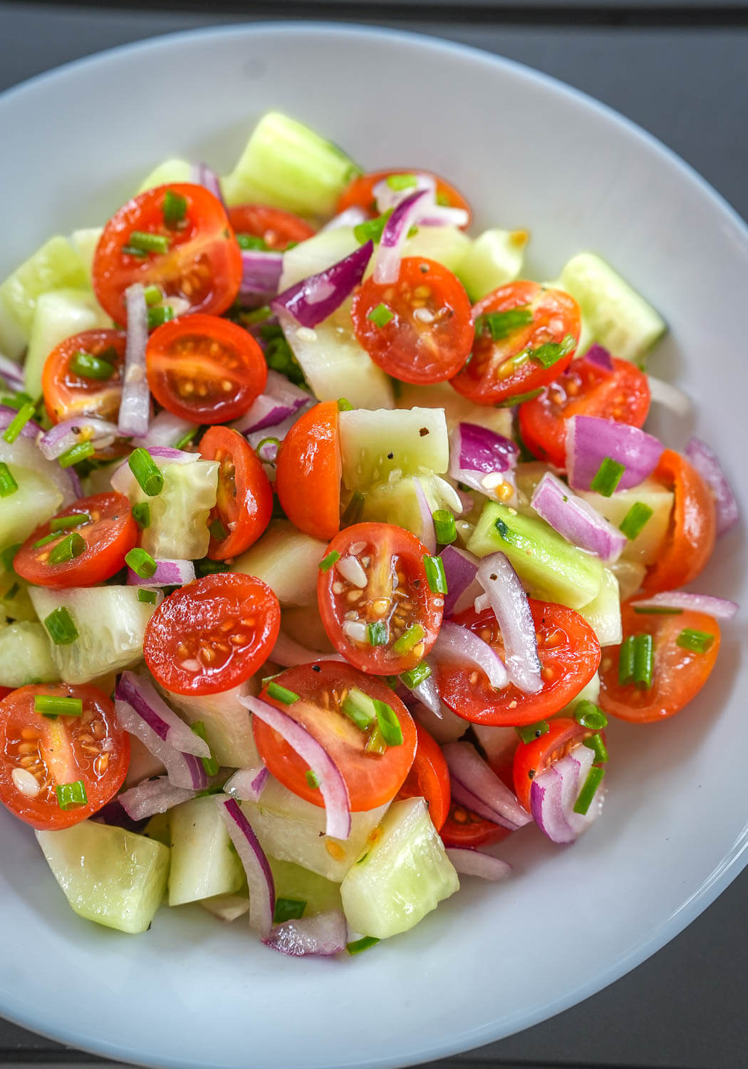 cucumber tomato and onion salad recipe