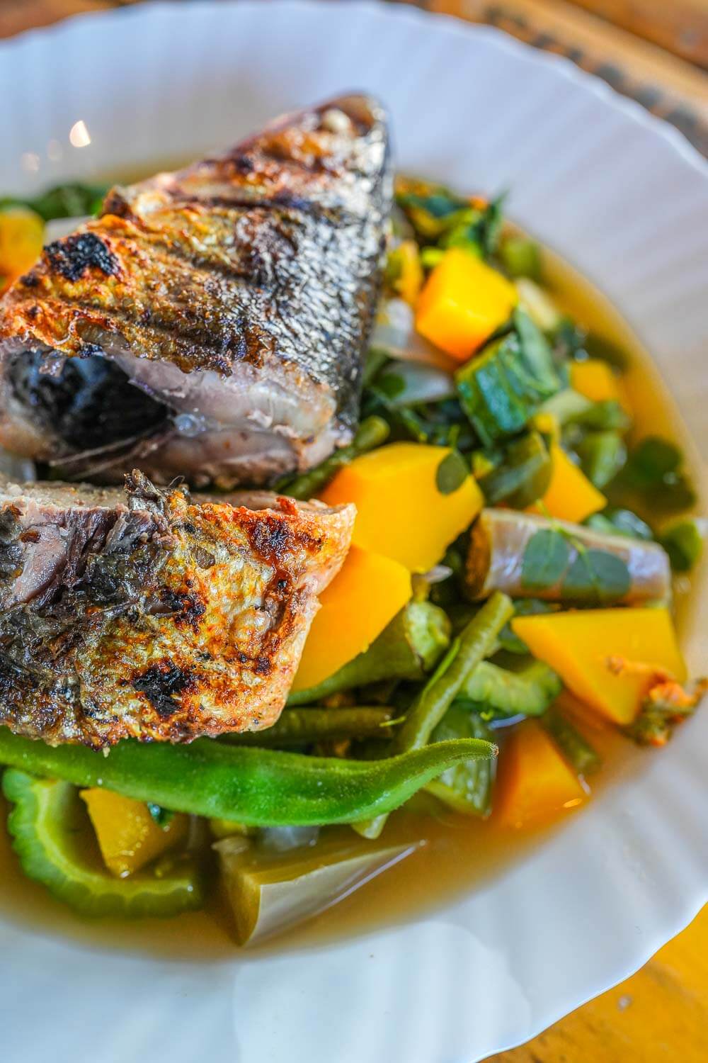 Dinengdeng with grilled fish