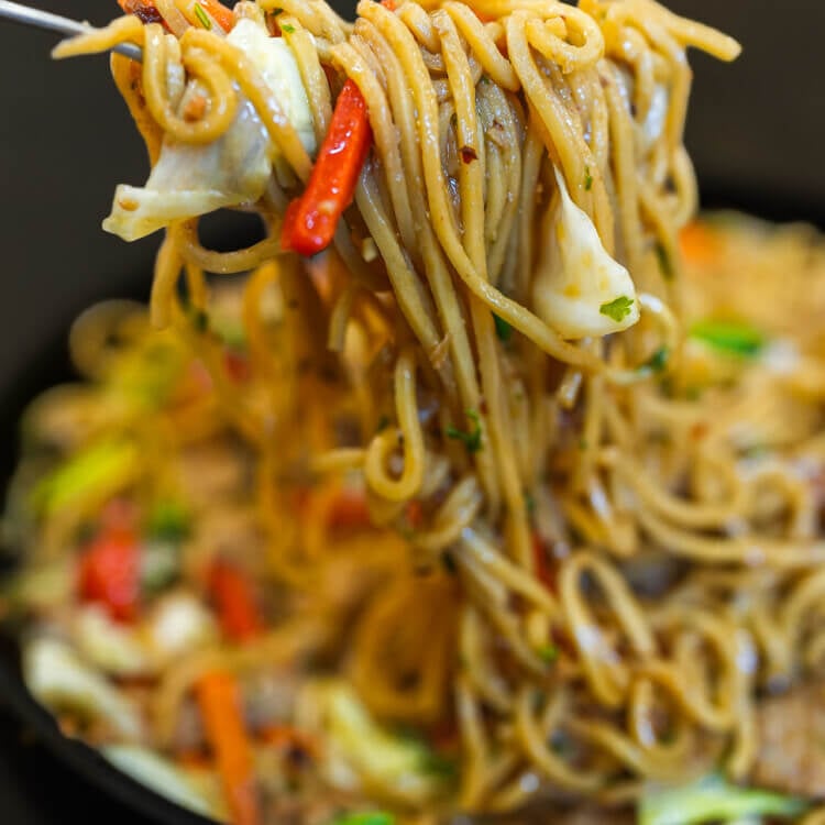 Easy chili garlic pancit canton recipe