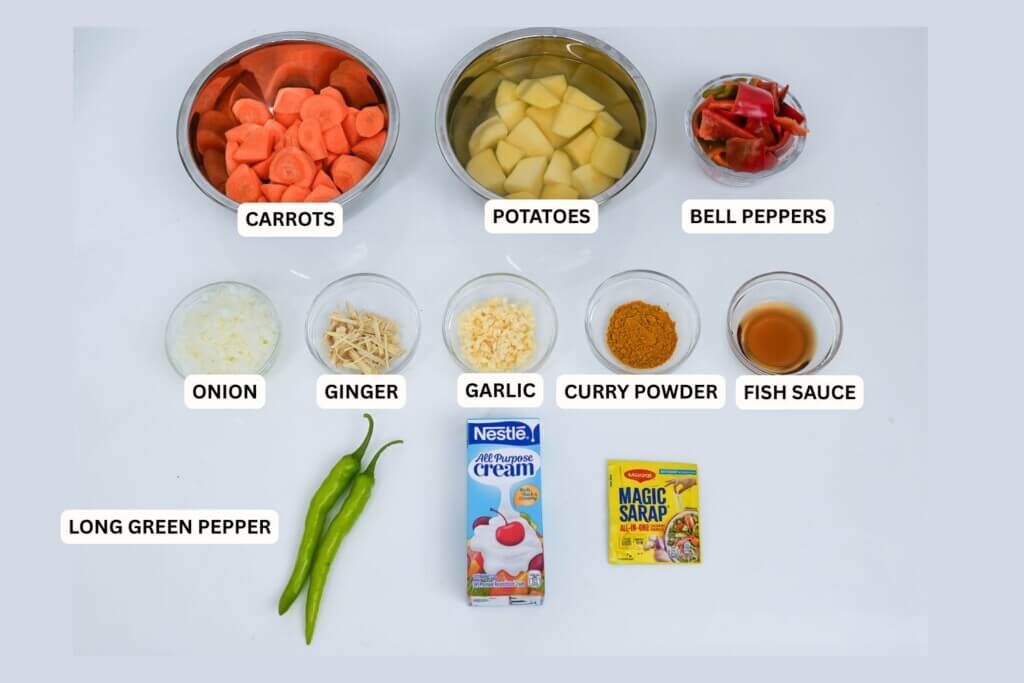 Egg Curry Ingredients