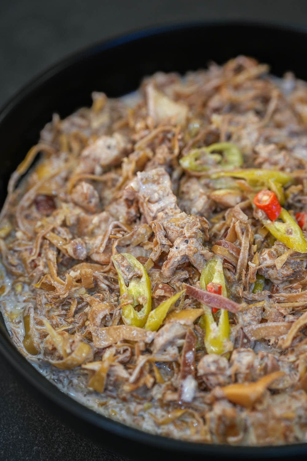 Ginataang puso ng saging with pork recipejpg