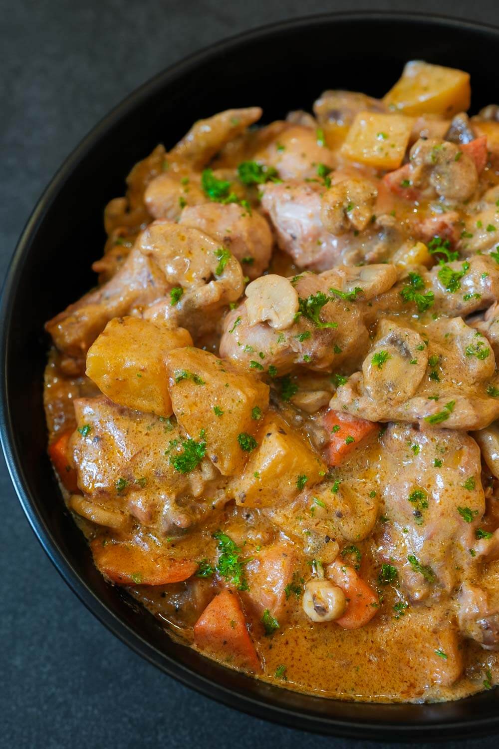 Mushroom Chicken Afriatada Creamy Version